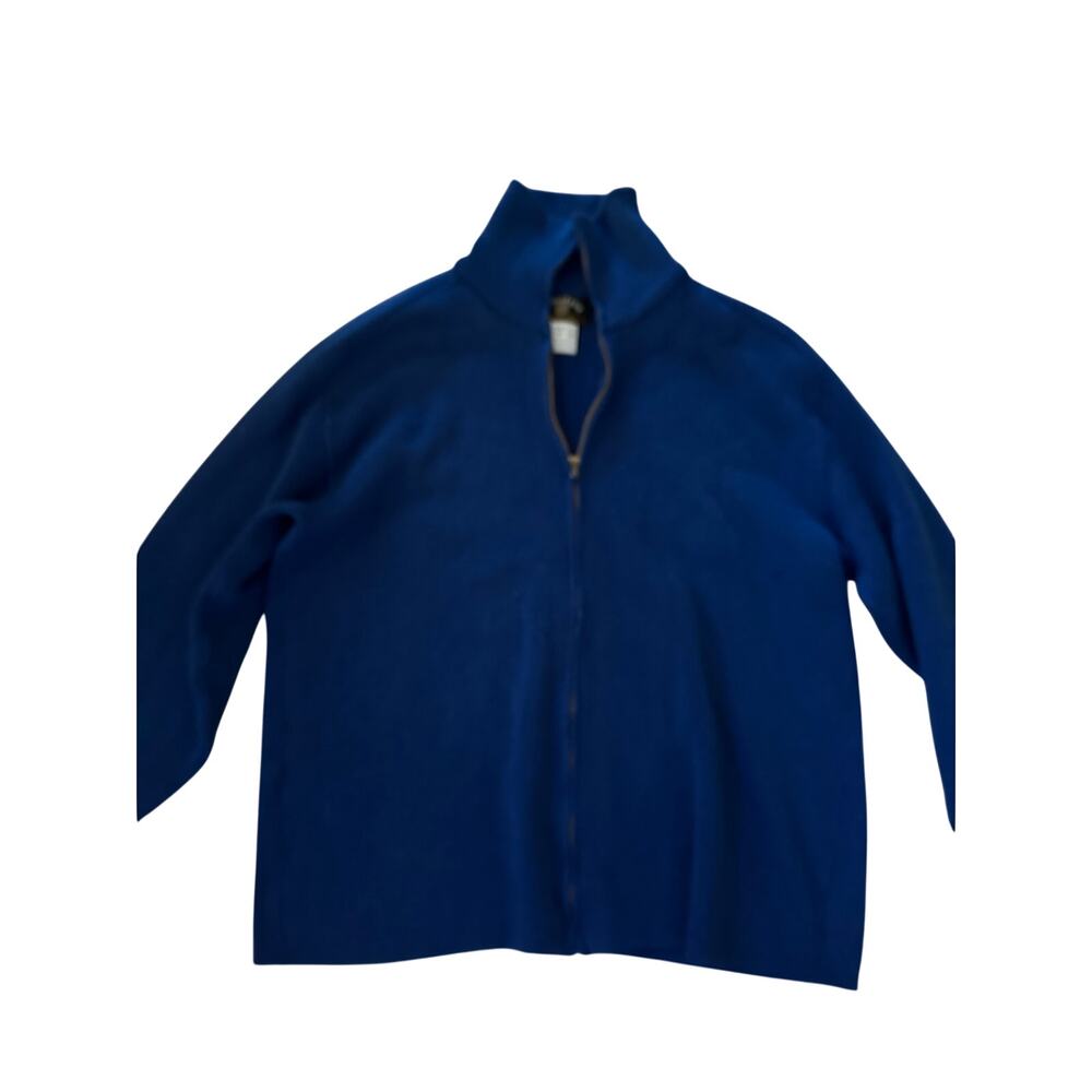 PGA The Masters Sweater 1/2 Zip Fleece High Neck Navy Blue Size Large